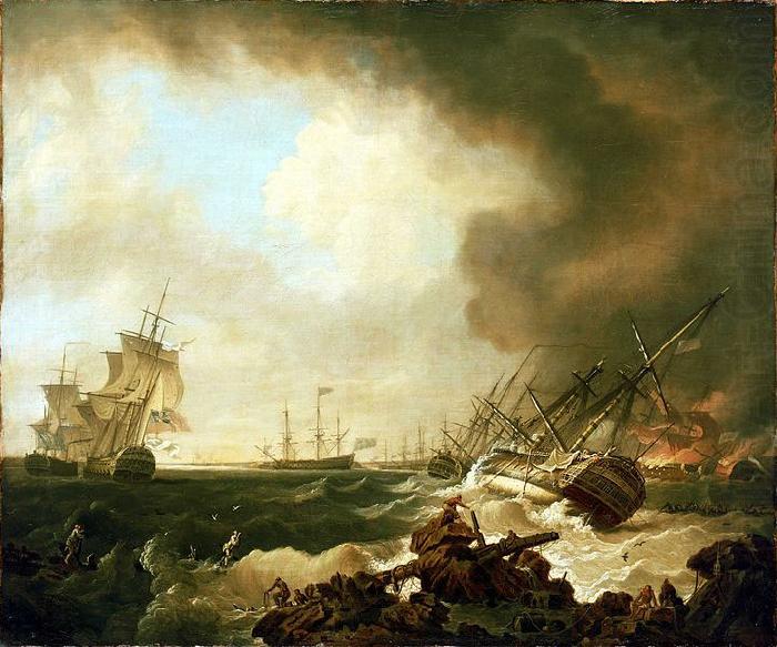 Richard Wright The Battle of Quiberon Bay china oil painting image